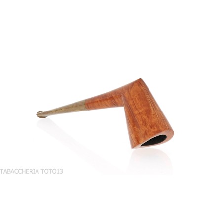 Pipe Francesco Ganci Dublin forme Cutty finition bruyère naturelle - Pipe Pour le Tabac - Racine naturelle