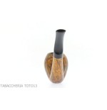 F.Ganci curved Cutty shape pipe hooks in dark finish briar - Tobacco Pipes - Natural root