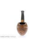 F.Ganci curved Cutty shape pipe hooks in dark finish briar - Tobacco Pipes - Natural root