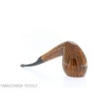 F.Ganci curved Cutty shape pipe hooks in dark finish briar - Tobacco Pipes - Natural root