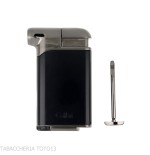 Colibrì Pacific Lighter Black and Gunmetal - Lighters - Metal