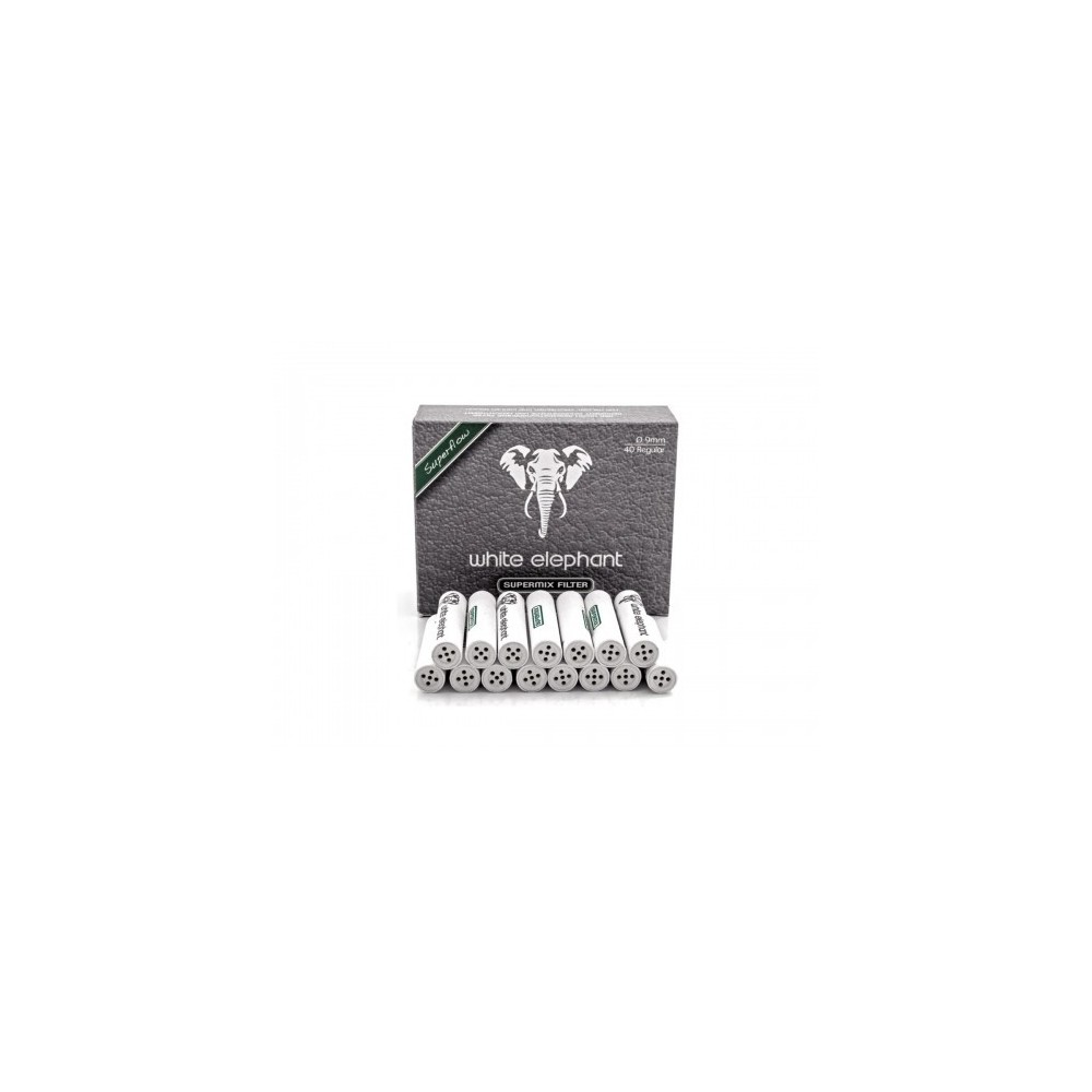White Elephant Supermix 9-mm-Pfeifenfilter - Zubehör für Tabakpfeifen
