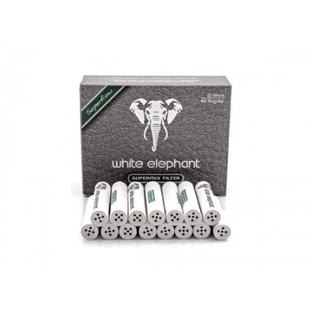 Filtres à Pipe supermix 9 mm éléphant blanc - Accessoires pour pipes - écume de mer - sépiolite