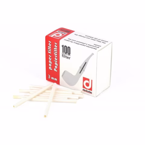 Filtros de celulosa Denicotea diámetro 3 mm. - Accesorios para pipas de tabaco