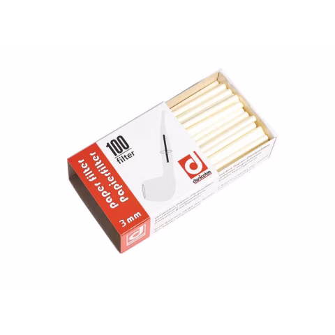 Denicotea cellulose filters diameter 3 mm. - Accessories for tobacco pipes