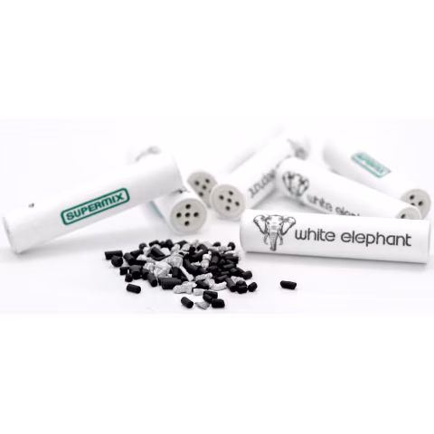 Filtros de pipa de 9 mm supermix elefante blanco - Accesorios para pipas de tabaco