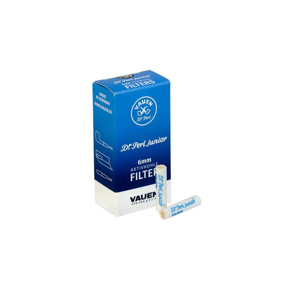 Vauen Dr Perl Junior Slim 6 mm Activated Carbon Filters 30 pieces - Accessories for tobacco pipes