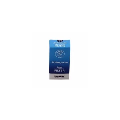 Vauen Dr Perl Junior Slim 6 mm Aktivkohlefilter 30 Stück - Zubehör für Tabakpfeifen
