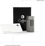 Julius Colibrì Gunmetal Doppelflammenfeuerzeug - Feuerzeuge