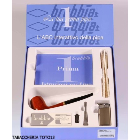 Brebbia kit antes de pipa lisa en forma de billar 1007 - Pipas de Tabaco
