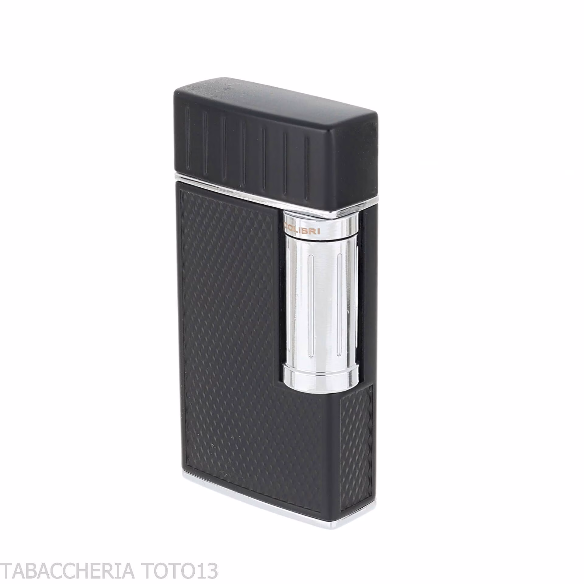 Colibrì Julius Black and Chrome Double Flame Lighter - Lighters - Metal