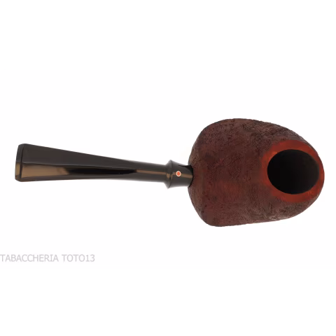 Tsuge Tevina 101 tomato freehand en brezo pulido con chorro de arena - Pipas de Tabaco