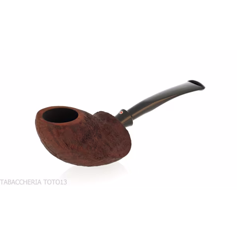 Tsuge Tevina 101 Tomato Freehand Sandblasted Briar - Tobacco Pipes - Natural root