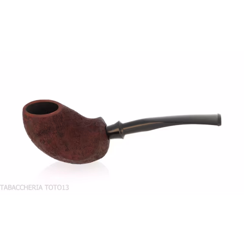 Tsuge Tevina 101 Tomato Freehand Sandblasted Briar - Tobacco Pipes - Natural root