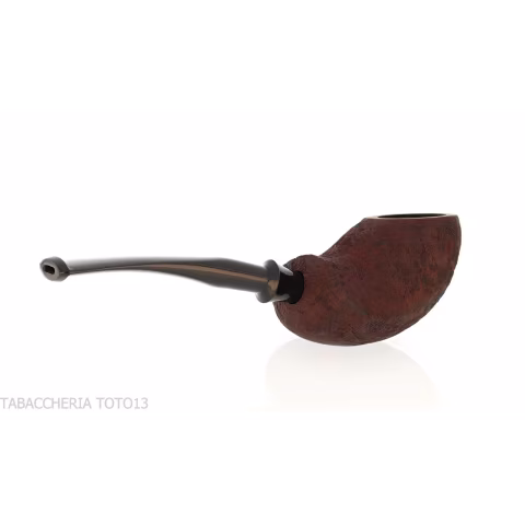 Tsuge Tevina 101 Tomato Freehand Sandblasted Briar - Tobacco Pipes - Natural root