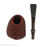 Tsuge Tevina 101 tomato freehand en brezo pulido con chorro de arena - Pipas de Tabaco