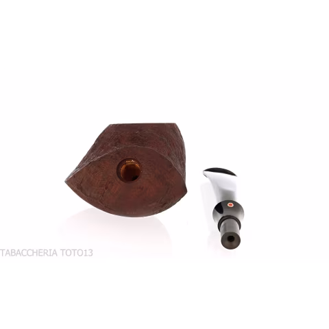 Tsuge Tevina 101 Tomato Freehand Sandblasted Briar - Tobacco Pipes - Natural root