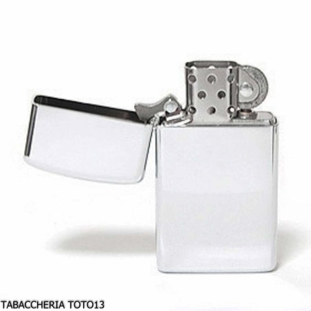 Zippo Slim Leichter Benzin Glanzverchromung - Feuerzeuge