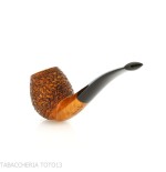 Mastro de Paja forme de apple semi-courbée en bruyère rustique - Pipe Pour le Tabac - Racine naturelle