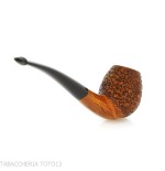 Mastro de Paja forme de apple semi-courbée en bruyère rustique - Pipe Pour le Tabac - Racine naturelle