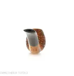 Mastro de Paja semi-curved apple shape in rusticated briar - Tobacco Pipes - Natural root