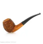 Mastro de Paja semi-curved apple shape in rusticated briar - Tobacco Pipes - Natural root
