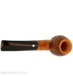 Mastro de Paja forme de apple semi-courbée en bruyère rustique - Pipe Pour le Tabac - Racine naturelle