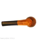 Mastro de Paja semi-curved apple shape in rusticated briar - Tobacco Pipes - Natural root