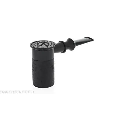 Pipa Tsuge Spider B13 en concepto de calabaza inversa de brezo negro pulido con chorro de arena - Pipas de Tabaco