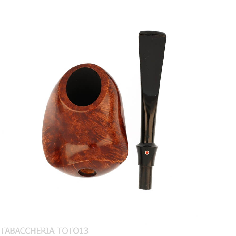 Tsuge Tevina 101 tomato freehand en ronce brillante - Tsuge Pipe