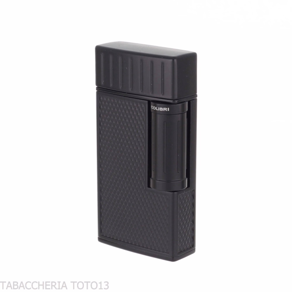 Briquet Julius Colibrì Noir Double Flamme - Briquets - Métal