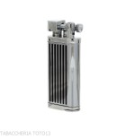 Oldie flint lighter for pipes chrome finish and black stripes - Lighters - Metal