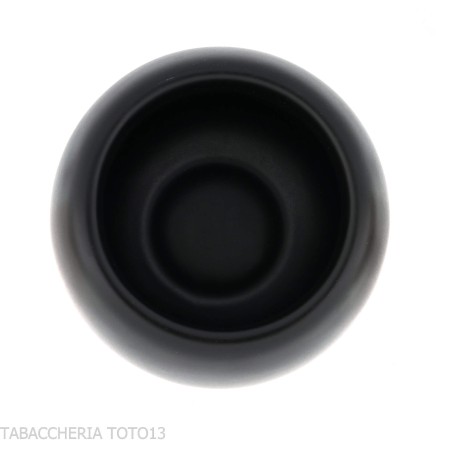 Black matt ceramic jar for pipe or cigarette tobacco - Accessories for tobacco pipes - Ceramic
