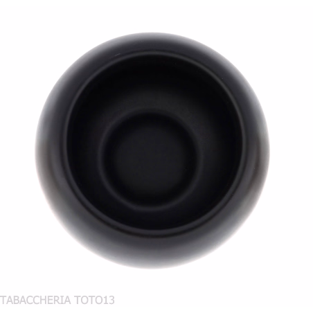 Jarrón de cerámica negra mate para tabaco de pipa o cigarrillo - Accesorios para pipas de tabaco