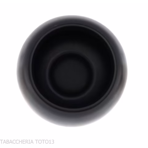 Vaso ceramica nera opaca per tabacco da pipa o sigaretta - Accessori Per Pipe