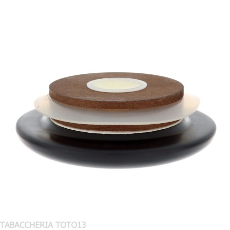 Black matt ceramic jar for pipe or cigarette tobacco - Accessories for tobacco pipes - Ceramic