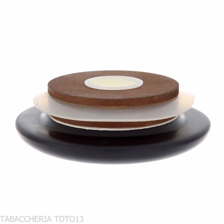 Jarrón de cerámica negra mate para tabaco de pipa o cigarrillo - Accesorios para pipas de tabaco