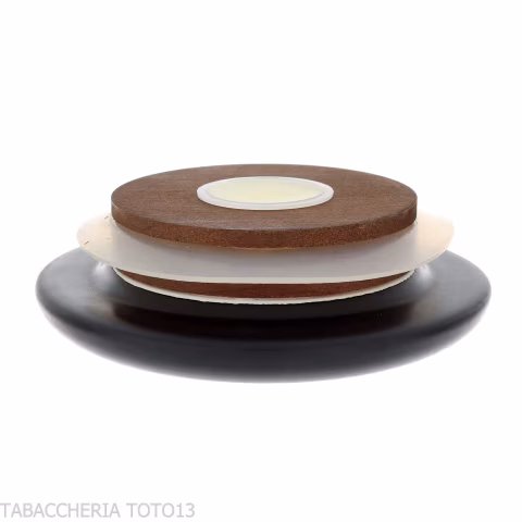 Vaso ceramica nera opaca per tabacco da pipa o sigaretta - Accessori Per Pipe