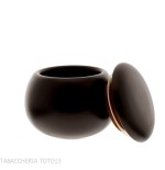 Vase en céramique noir mat pour tabac à pipe ou à cigarette - Accessoires pour pipes - Céramique