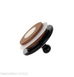Black and brown ceramic jar for pipe or cigarette tobacco - Accessories for tobacco pipes - Ceramic