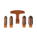 Pipnet kit frese raschia fornello pipa 4 teste diversi diametri - Accessori Per Pipe
