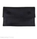 Black leather 2 pipe 2 accessories and tobacco case - Accessories for tobacco pipes - Leather