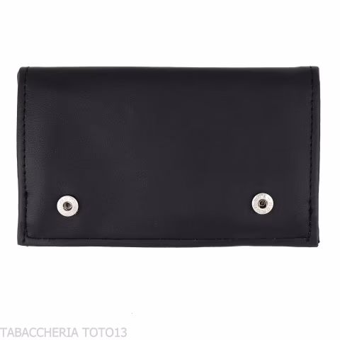 Bauletto per 2 pipe 2 accessori e tabacco in pelle marrone stampa intreccio - Accessori Per Pipe