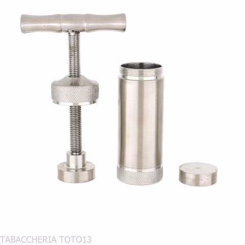Stainless Steel T-Press - Tobacco and Herb Press - Accessories for tobacco pipes - Metal