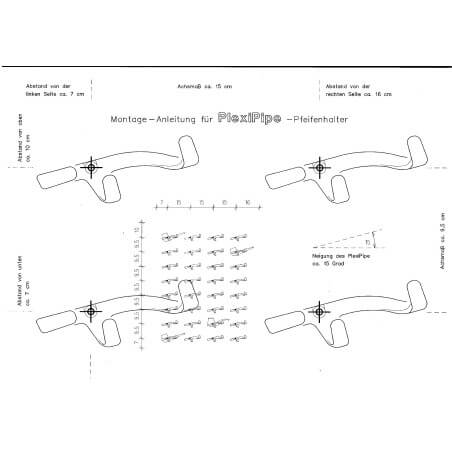 Plexipipe Soporte de pared transparente para pipa de tabaco - Pipnet