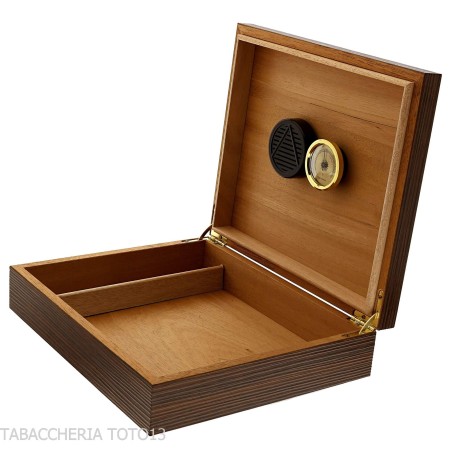 Humidified cigar box walnut finish breadstick - Accessories Cigar - Wood