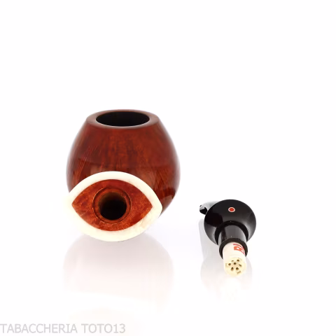 Tsuge cats eye 606 smooth natural briar - Tobacco Pipes - Natural root