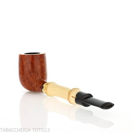 Tsuge Bamboo Straight raíz natural clara - Tsuge Pipe