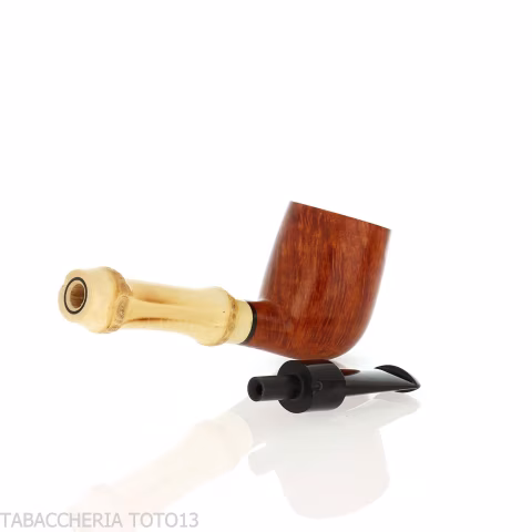 Tsuge Bamboo Straight light natural root - Tobacco Pipes - Natural root