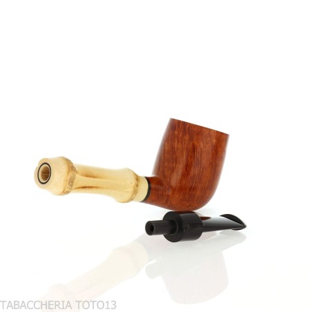 Tsuge Bamboo Straight racine naturelle légère - Pipe Pour le Tabac - Racine naturelle